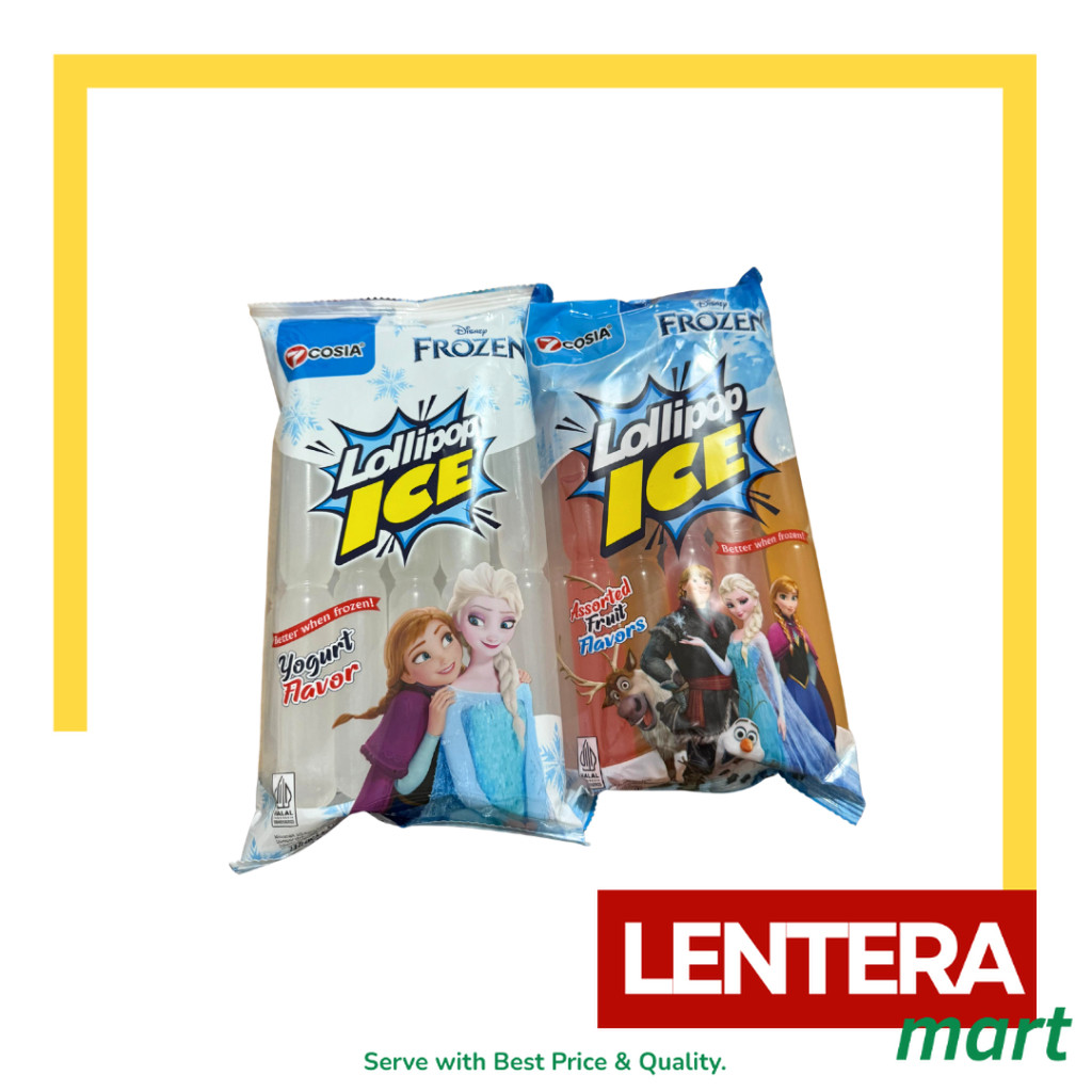

Disney Frozen Lollipop Ice Rasa Yogurt/Assorted 1 Pack isi 10 pcs x 50ml LenteraMart