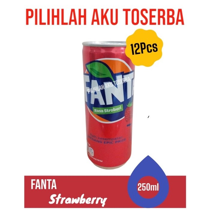 

Fanta Strawberry KALENG CAN 250 ml - ( HARGA 12 Kaleng )