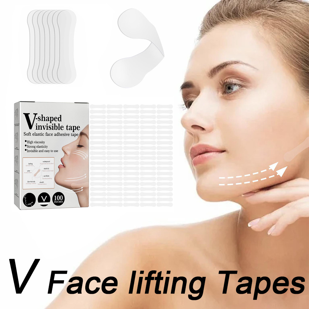 Invisible Face Lifter Tape Waterproof V Face Adhesive Tape Face Lift Tape Scotch Lift Tools Anti-Wri