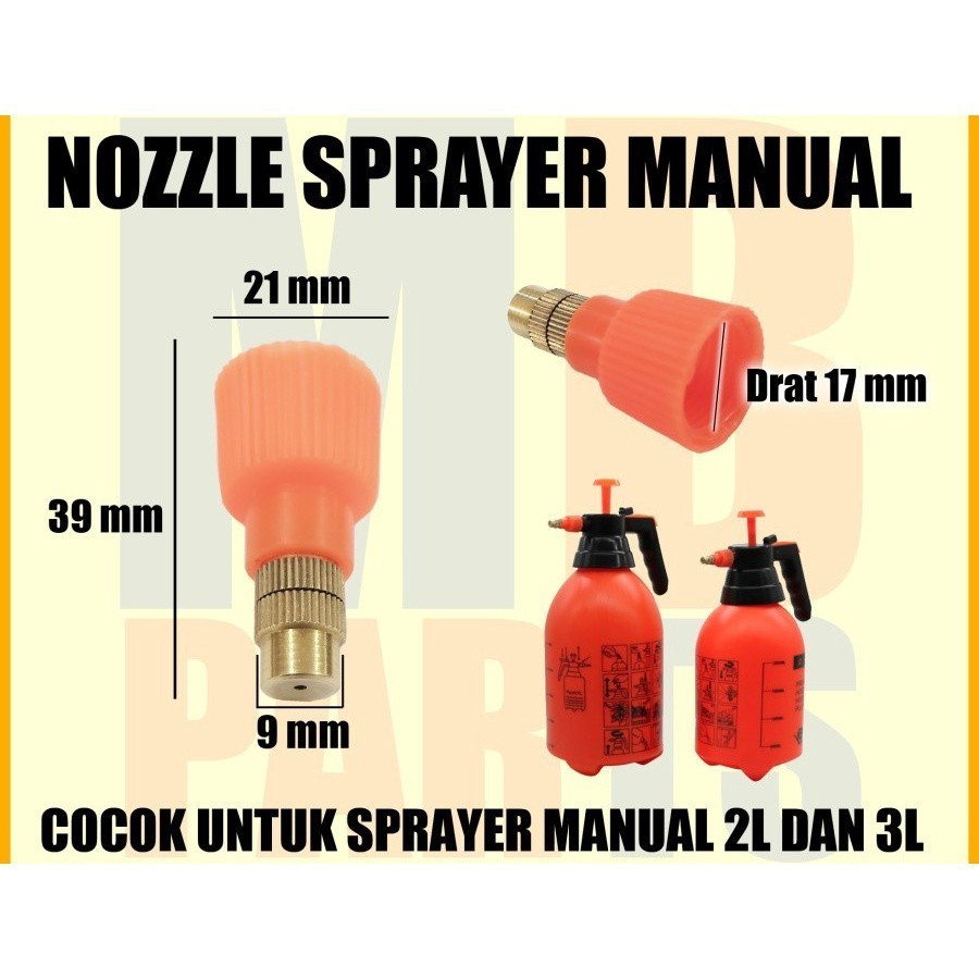 READY NOZZLE KEPALA SEMPROTAN 1 PAK ISI 10 HEAD SPRAYER UKURAN 1 LITER 2 LITER AVION KYOKAN MISTY