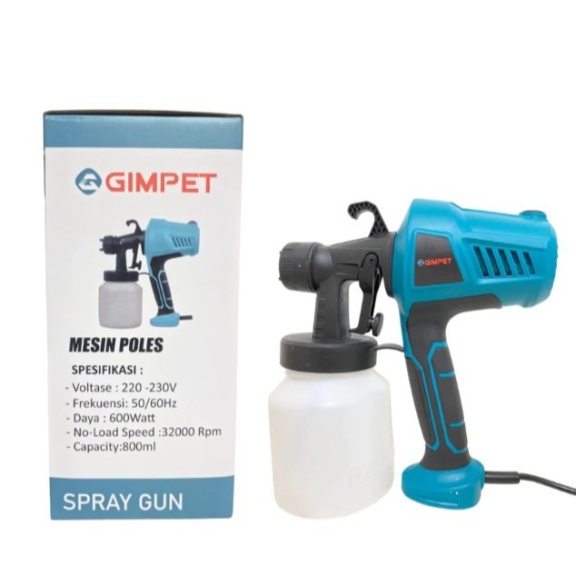 Electric Spray Gun 800ML 550WATT Alat Semprot Cat Listrik Pistol Semprot Semprotan Listrik Cat Alat 