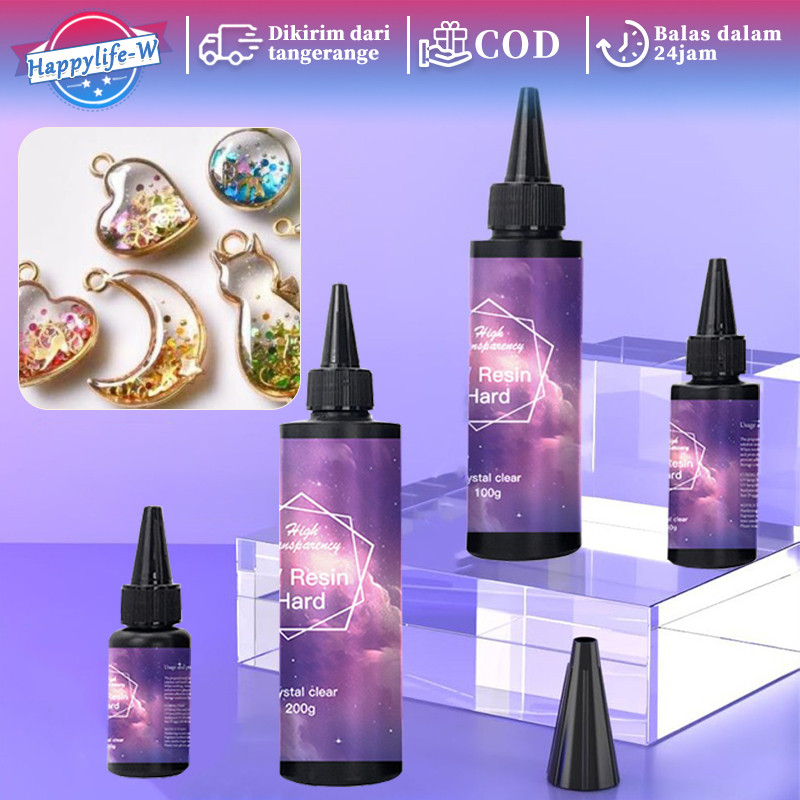 

50/100/200g - Resin UV Bening/ UV Resin Hard/ Resin UV DIY