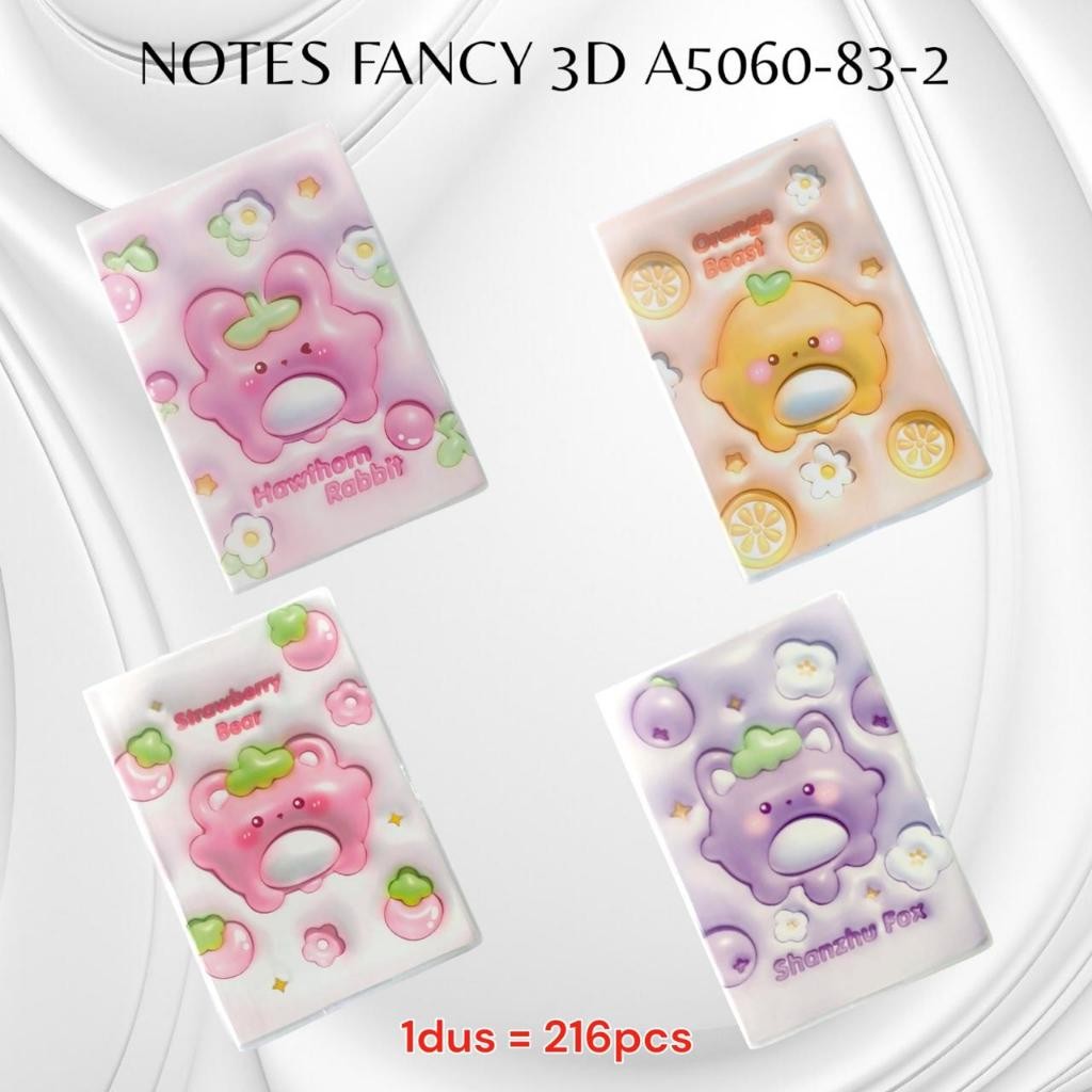 

[SDW] pekanbaru/Notes Spiral Fancy 3D Ukuran A5