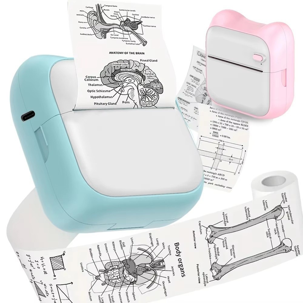 

Thermal Printing Sticker Printer Multifunctional Portable Mini Printer Wireless Pocket Photo Printer Pictures Printing