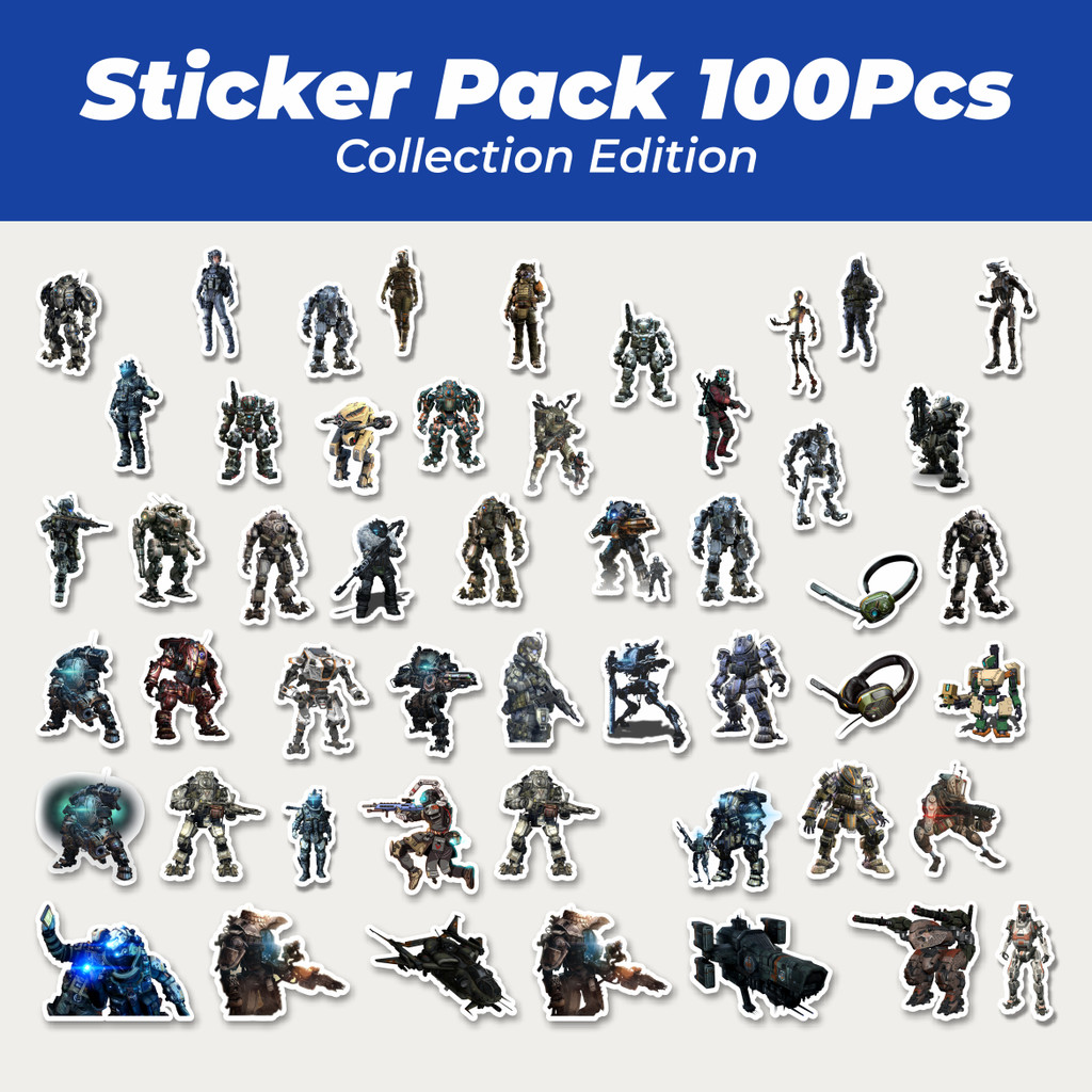 

Hot Stiker Game Series Titanfall Mix Lucu Anti Air Stikers Berperekat Waterproof Sticker Decal Buat Motor Helm Buku Journal Koper Casing HP Laptop Botol Minum