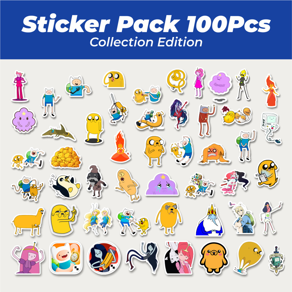 

Hot Stiker Kartun Series Adventure Time Character Mix 3 Lucu Anti Air Stikers Berperekat Waterproof Sticker Decal Buat Motor Helm Buku Journal Koper Casing HP Laptop Botol Minum