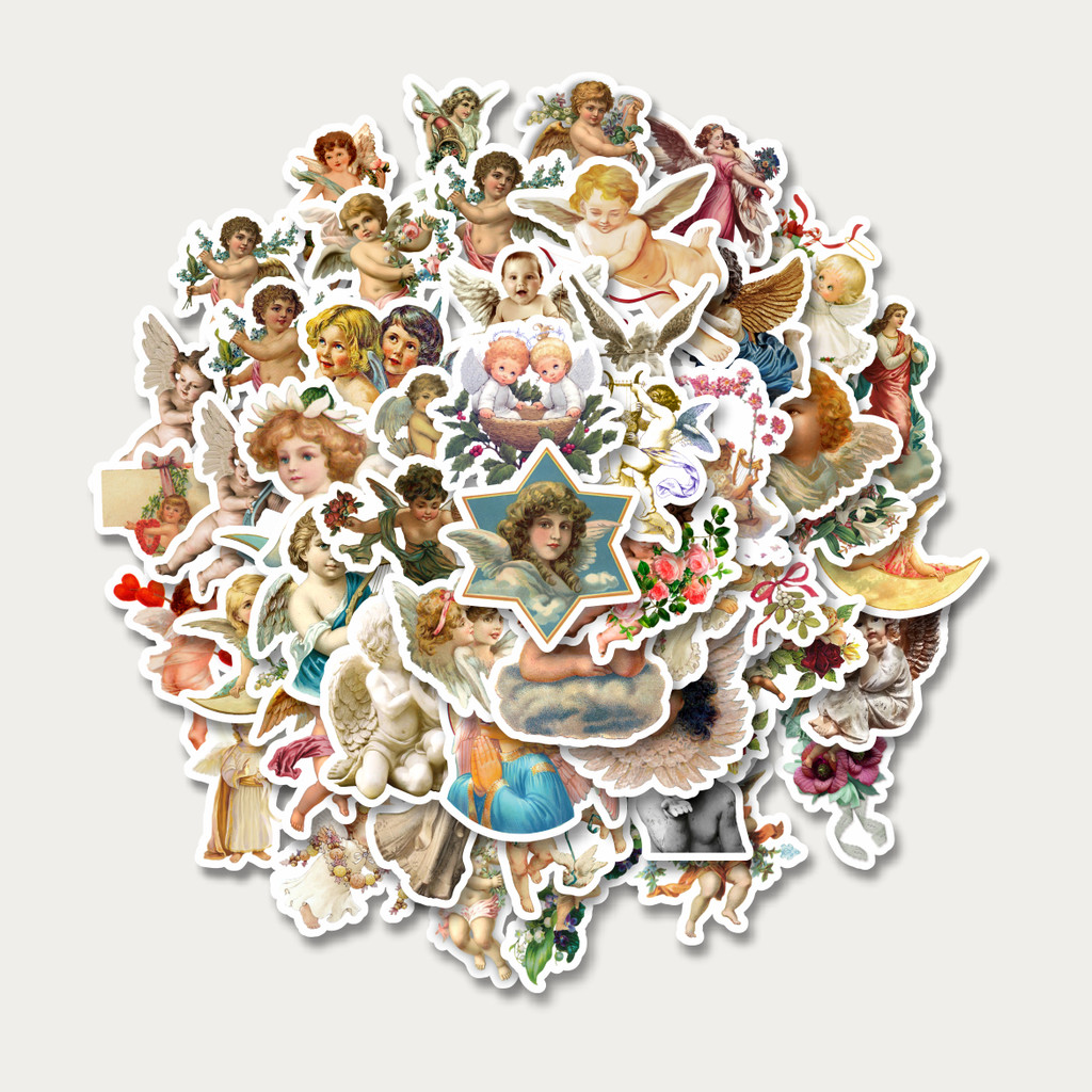 

Sticker Pack Stiker Vintage Series Character Cherub Mix 1 | Sticker TUMBLR | Stiker LAPTOP KOPER HELM