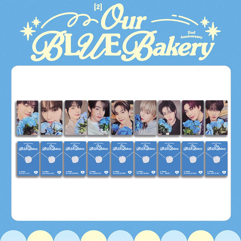 

9Pcs/Set Kpop ZB1 2nd Anniversary Photocard Zhanghao Hanbin Jiwoong Gunwook Matthew Flower Selfie Cards ZEROBASEONE Fans Gifts