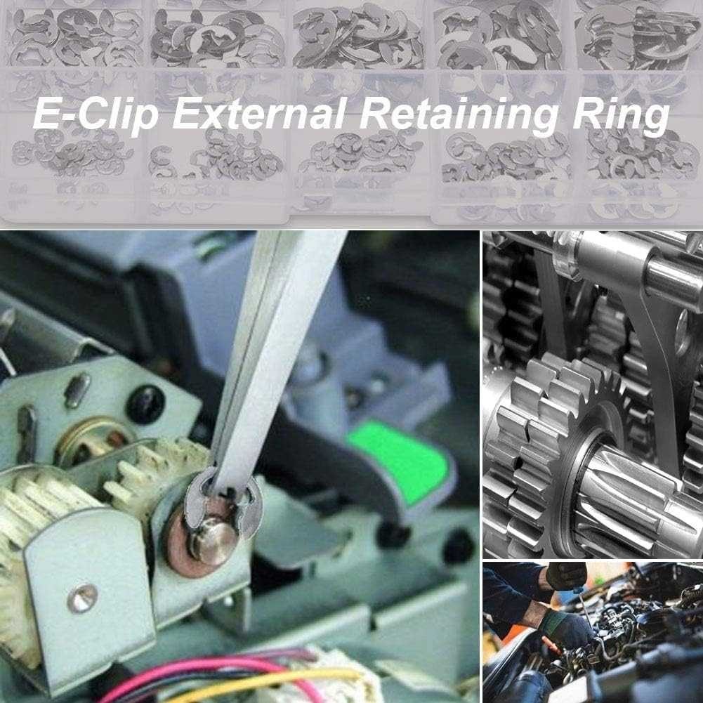 

JKMLLCM JARBLUE E-Clip External Retaining Ring Assortment Kit 120PCS - JR20