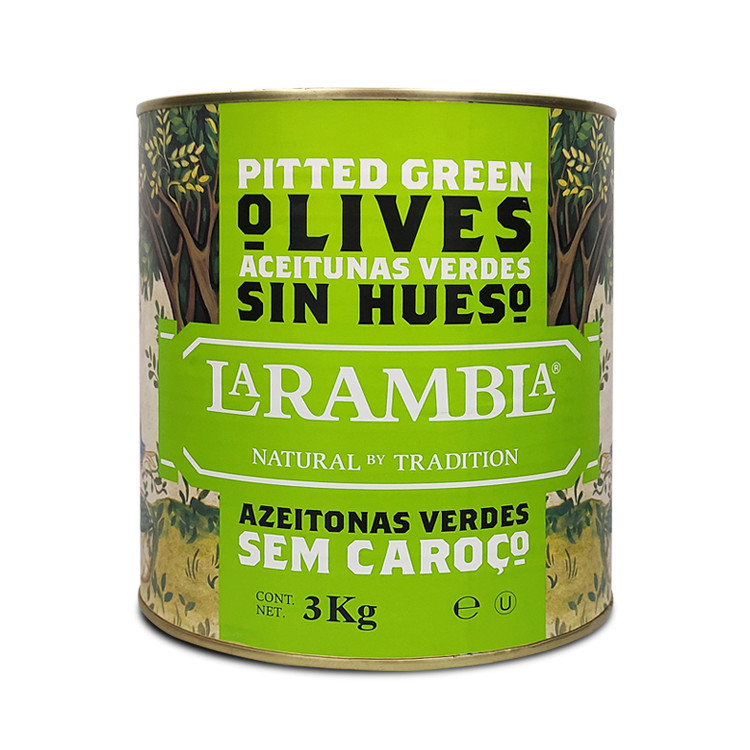 

Green Pitted Olive La Rambla / Zaitun Hijau Tanpa Biji La Rambla 3 Kg