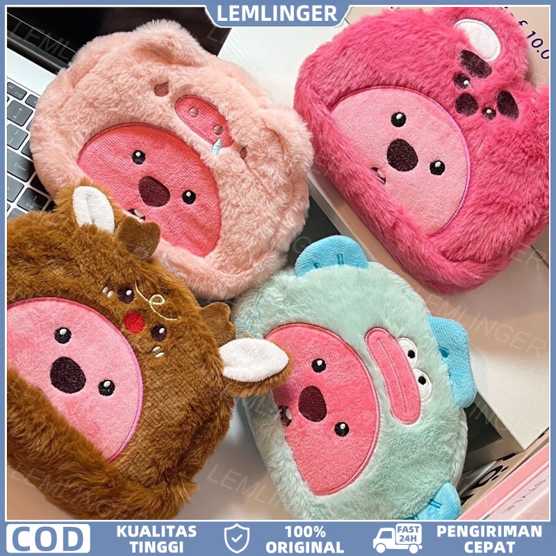 

【LEMLINGER】Pouch Loopy Tempat Pensil Lucu Berbentuk Lingkaran Tempat Pensil Kapasitas Besar Tempat Penyimpanan