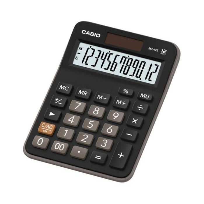 

⪩ PROMO⪨Limited Stok [kuyamol] New Kalkulator Casio MX 12B 12 Digit Calculator Desktop - BLACK