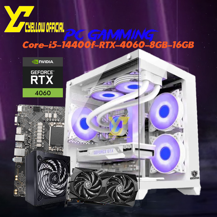 PC Gaming Intel i5 14400F  RTX 4060 8GB Gaming High end