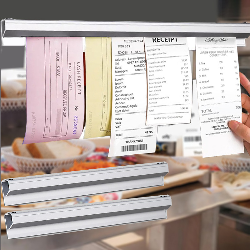 

20cm-90cm Restaurant Cafe Take-out Single Ticket Clip Single Device Alloy Ticket Clip Receipt Holder Can Be Any Combination