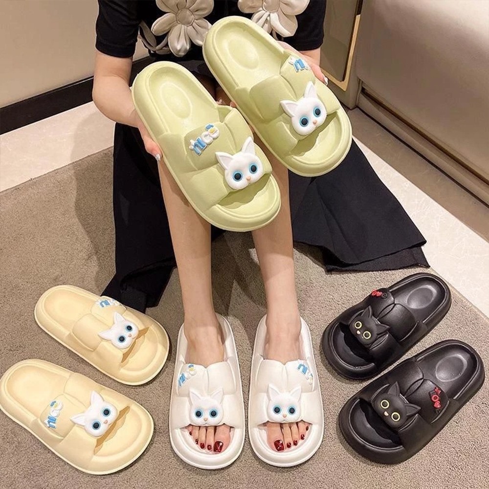 LULABY - SANDAL KARAKTER KUCING KARET JELLY WANITA SELOP