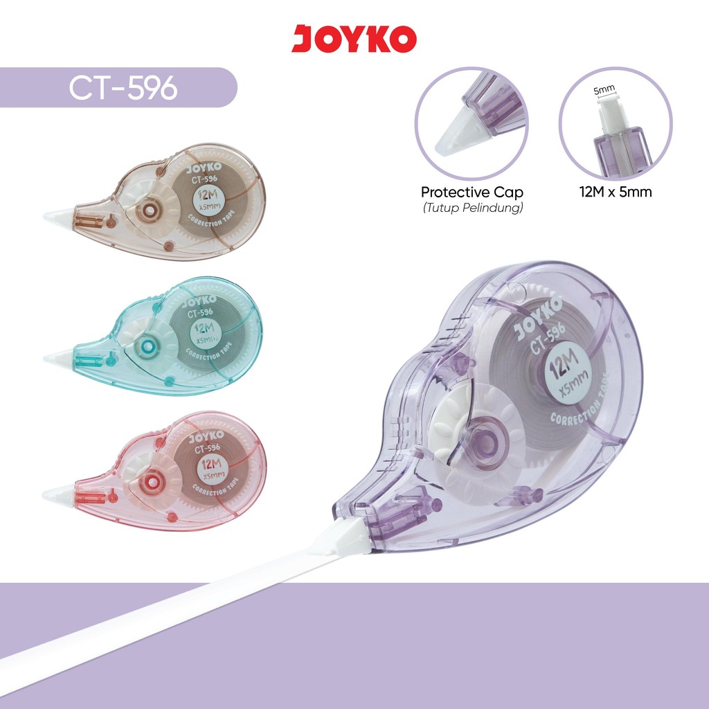

JOYKO Pita Koreksi Correction Tape CT-596 12Meter