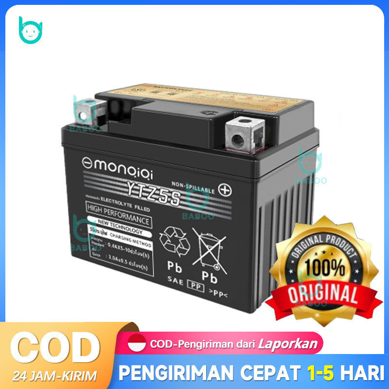 PROMO Accu / Aki Sepeda Motor Yuasa Mf Ytz5s / Gtz5s Mt Aki Kering Motor Vario/Beat/Mio j( Maintenan