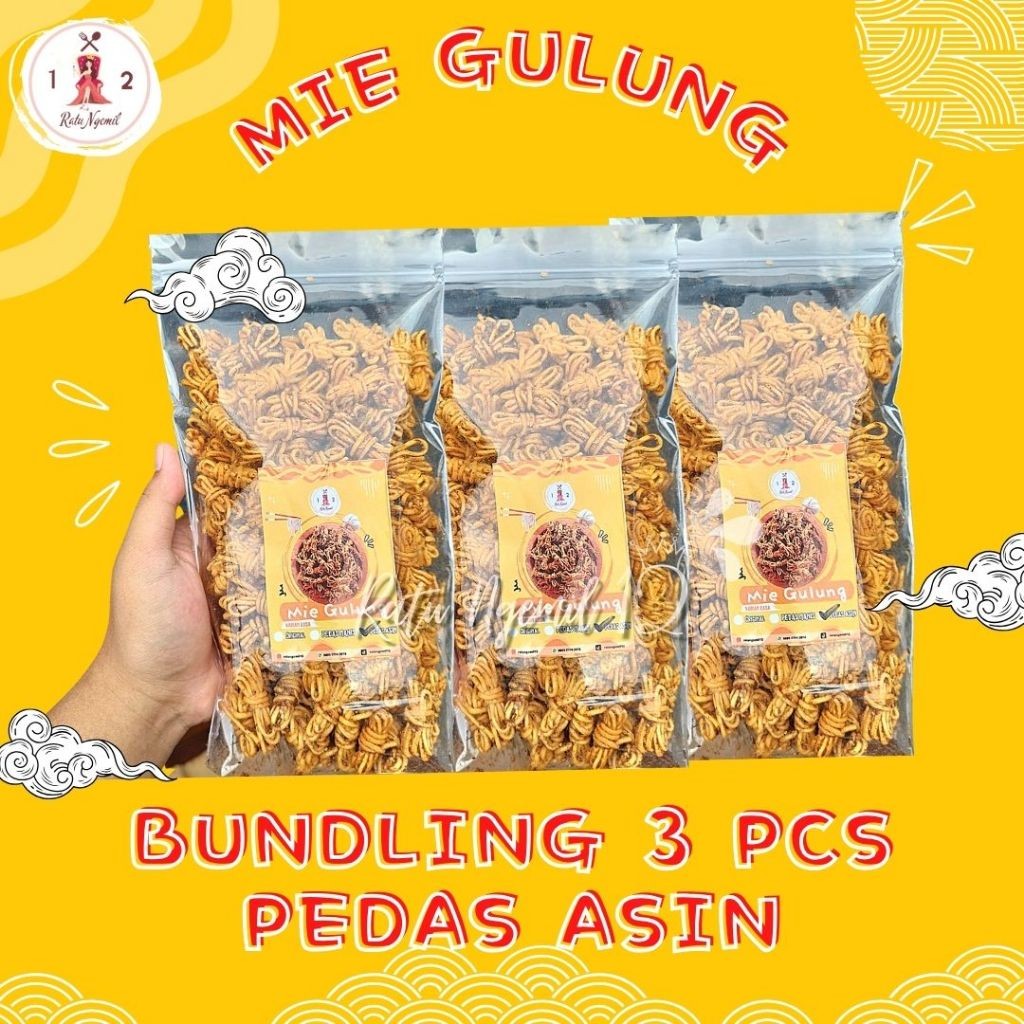 

BUNDLING PEDAS ASIN 3PCS 230GRAM MIE GULUNG CETAR