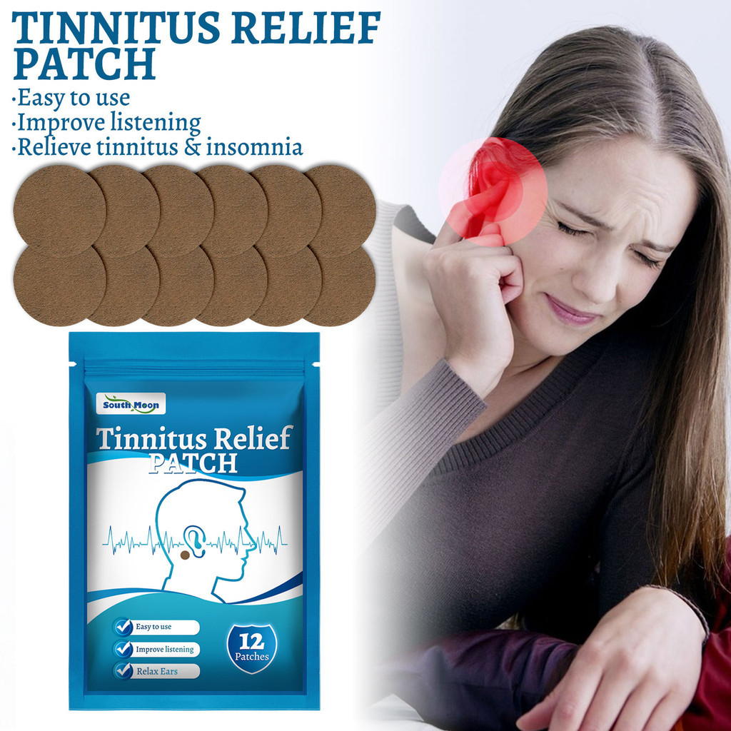 South Moon Tinnitus Relief Patch 12pcs Tinnitus Koyo Tinnitus Telinga Berdengung Tinnitus Patch Koyo