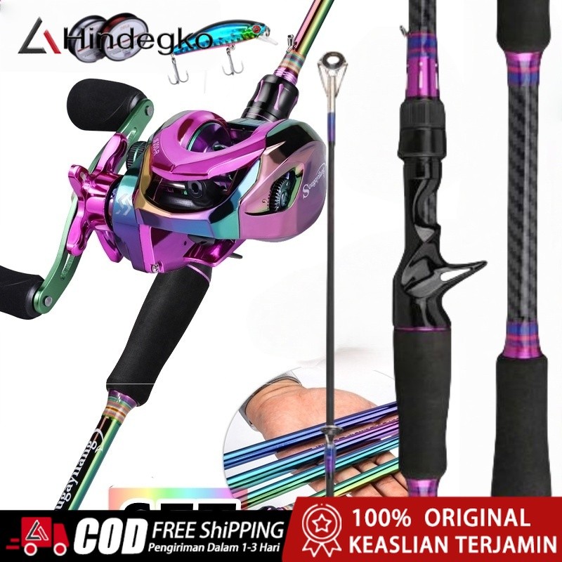 ORIGINAL JORAN PANCING 1 SET/1 SET JORAN DAN REEL BC/UNGU JORAN BC SET UL CARBON PANCINGAN SET