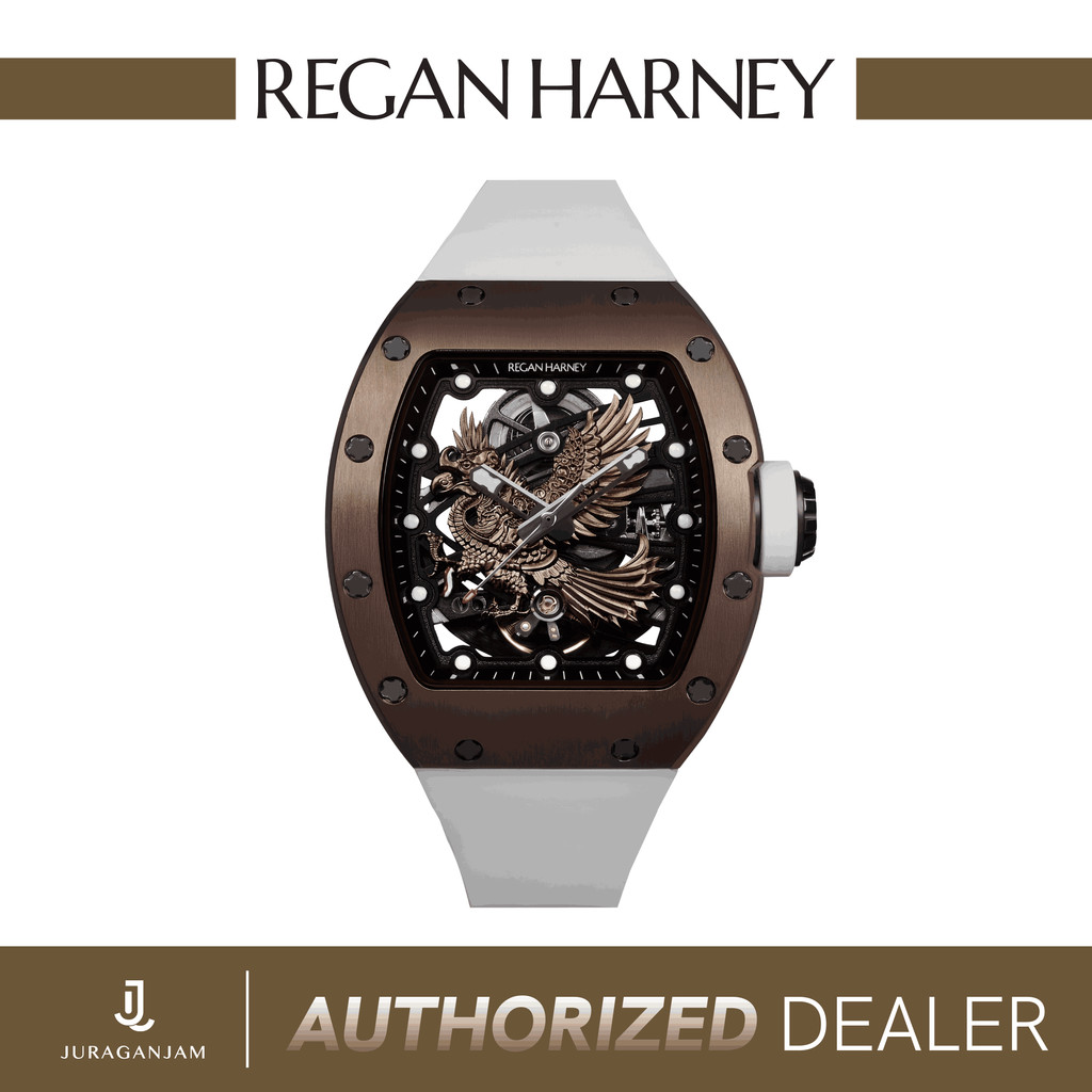 Regan Harney Garuda - Jam Tangan Pria Original, Sporty, 100% Rubber, Elegan & Mewah