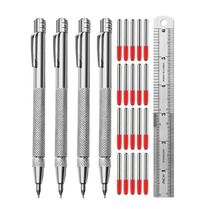 

Metal Marking Pen with 20 Replacement Tip for Glass, Hardened Surfaces