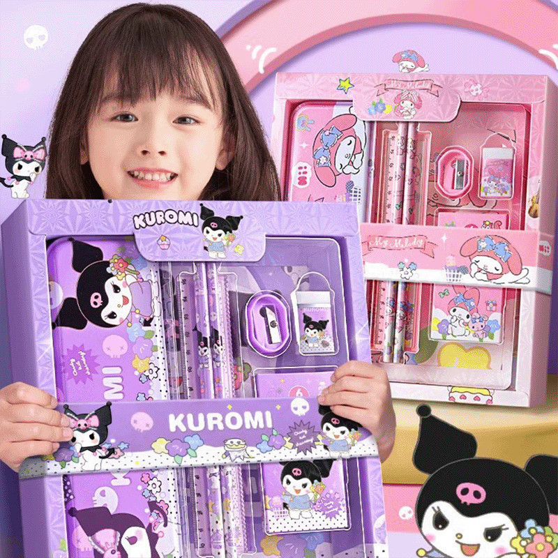 

[FM] - Kotak Pensil Set sanrio Edition Alat Tulis Perlengkapan Sekolah Anak