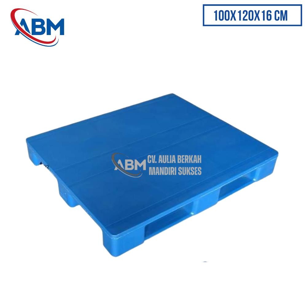

pallet plastik baru uk. 100 x 120 x 16cm M rata