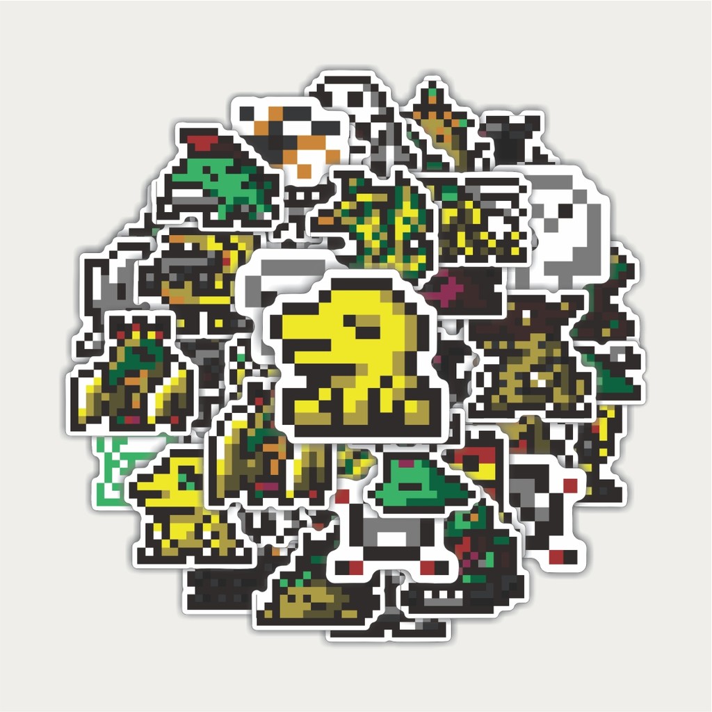 

Sticker Pack Stiker Pixel Digimon V32 | Sticker TUMBLR | Stiker LAPTOP KOPER HELM