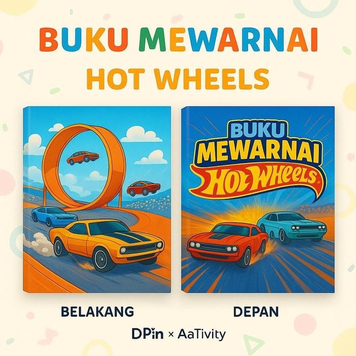 

DpinxAaTivityBuku Gambar Mewarnai [ HOT WHEELS ] Anak Karakter Lucu – Edukasi & Hiburan Kreatif | Buku Aktivitas Belajar Menggambar untuk PAUD TK SD - A4