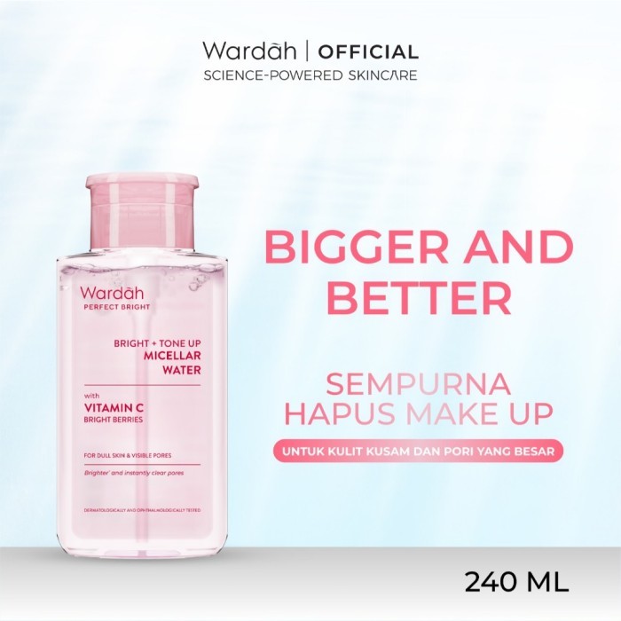 [FLASH SALE SBD] WARDAH Perfect Bright Tone Up Micellar Water - Micellar Water dengan Micelles Pence