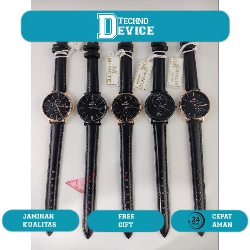 JAM TANGAN MIRETE KULIT ORIGINAL CEWEK , WANITA , MURAH , BARU