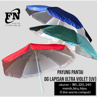 UV 300cm PAYUNG PANTAI POLOS anti UV ((NO GARANSI RETUR jika PAYUNG RUSAK))  Payung Cafe / Payung Te
