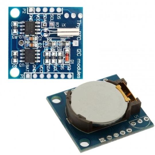 DS1307 RTC 24C32 32K I2C EEPROM Tiny Battery Clock Wire