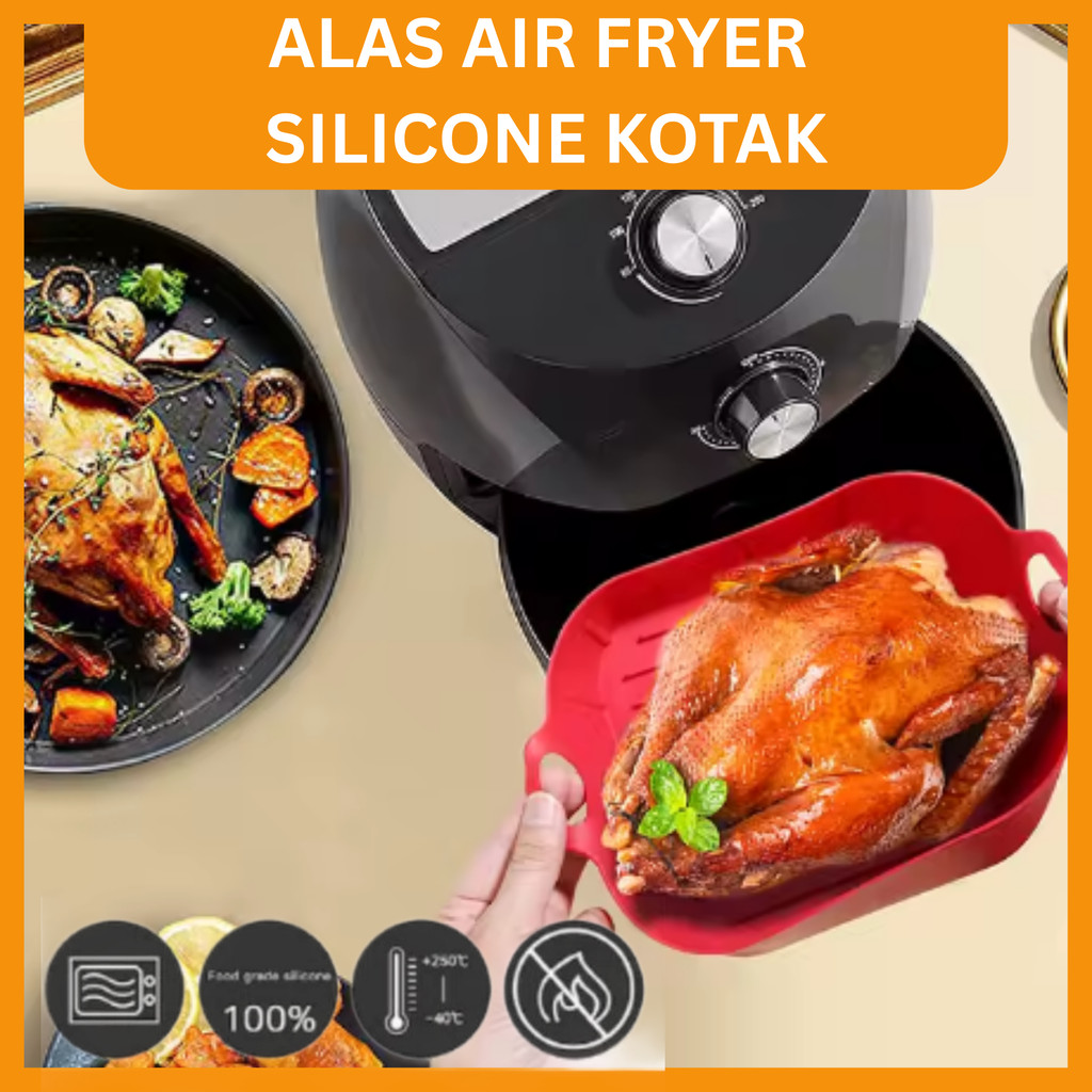 Alas Air Fryer Silikon Bpa Mangkok Air Fryer Air Fryer Tray Wadah