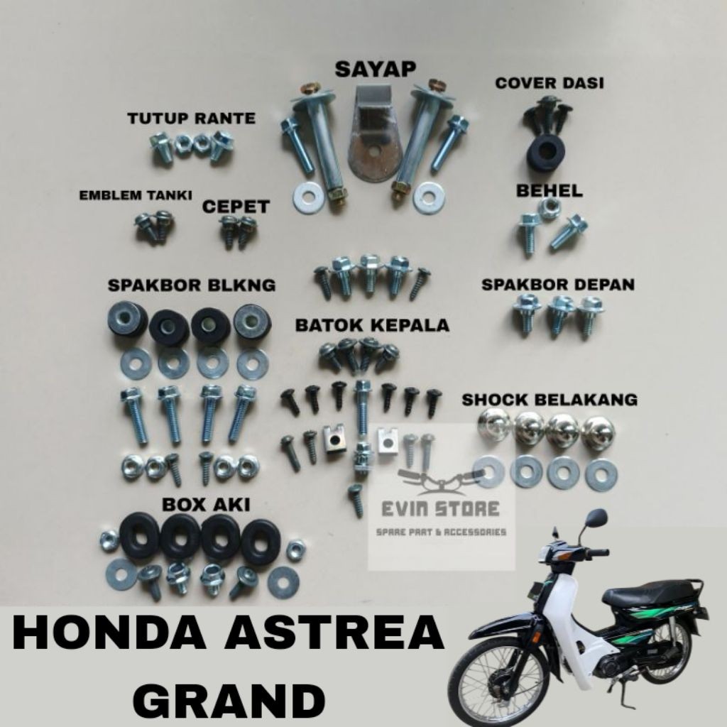 baut Baud fullset body ASTREA GRAND/ baut fullset Astrea grand
