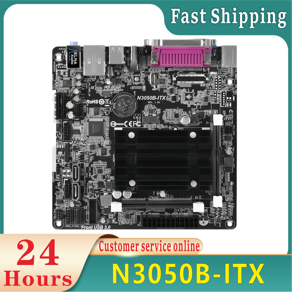 N3050 Motherboard N3050B-ITX Mini-ITX Motherboard DDR3 DDR3L 1600 16GB Intel Quad-Core Processor N30