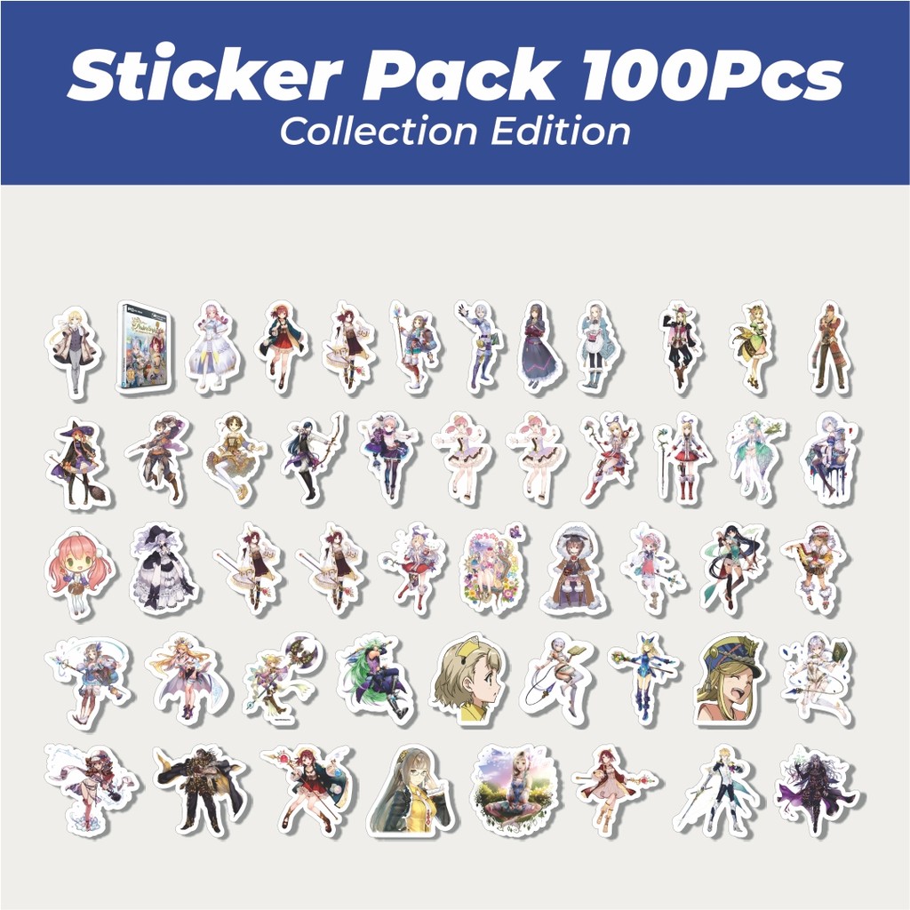 

Hot Stiker Game Series Atelier Sophie Karakter Mix Lucu Anti Air Stikers Berperekat Waterproof Sticker Decal Buat Motor Helm Buku Journal Koper Casing HP Laptop Botol Minum