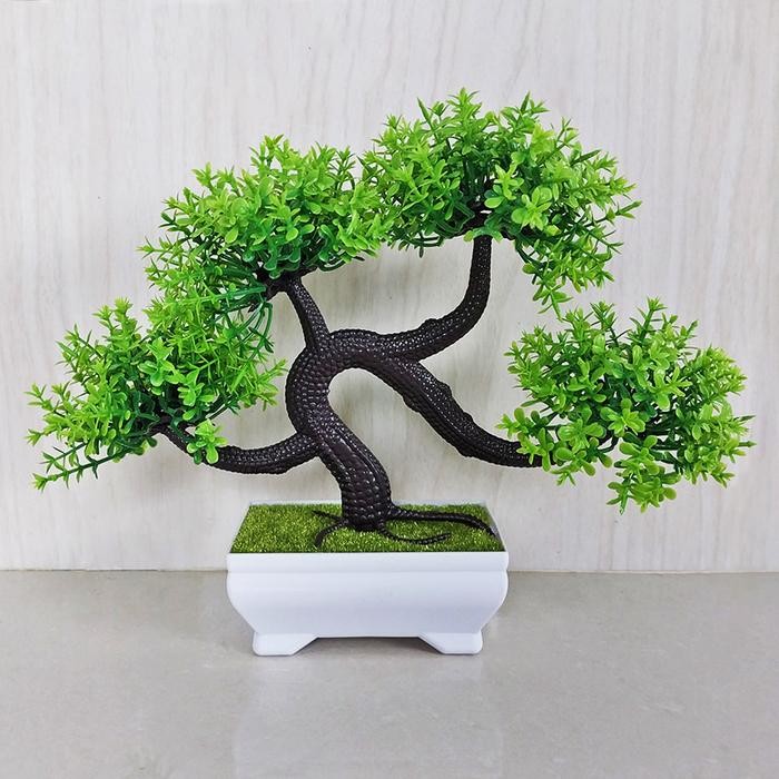 BEST SELLER Tanaman Hias Pohon Bonsai Plastik Dekorasi Rumah Tanaman Artificial Bunga Ornamen Hiasan