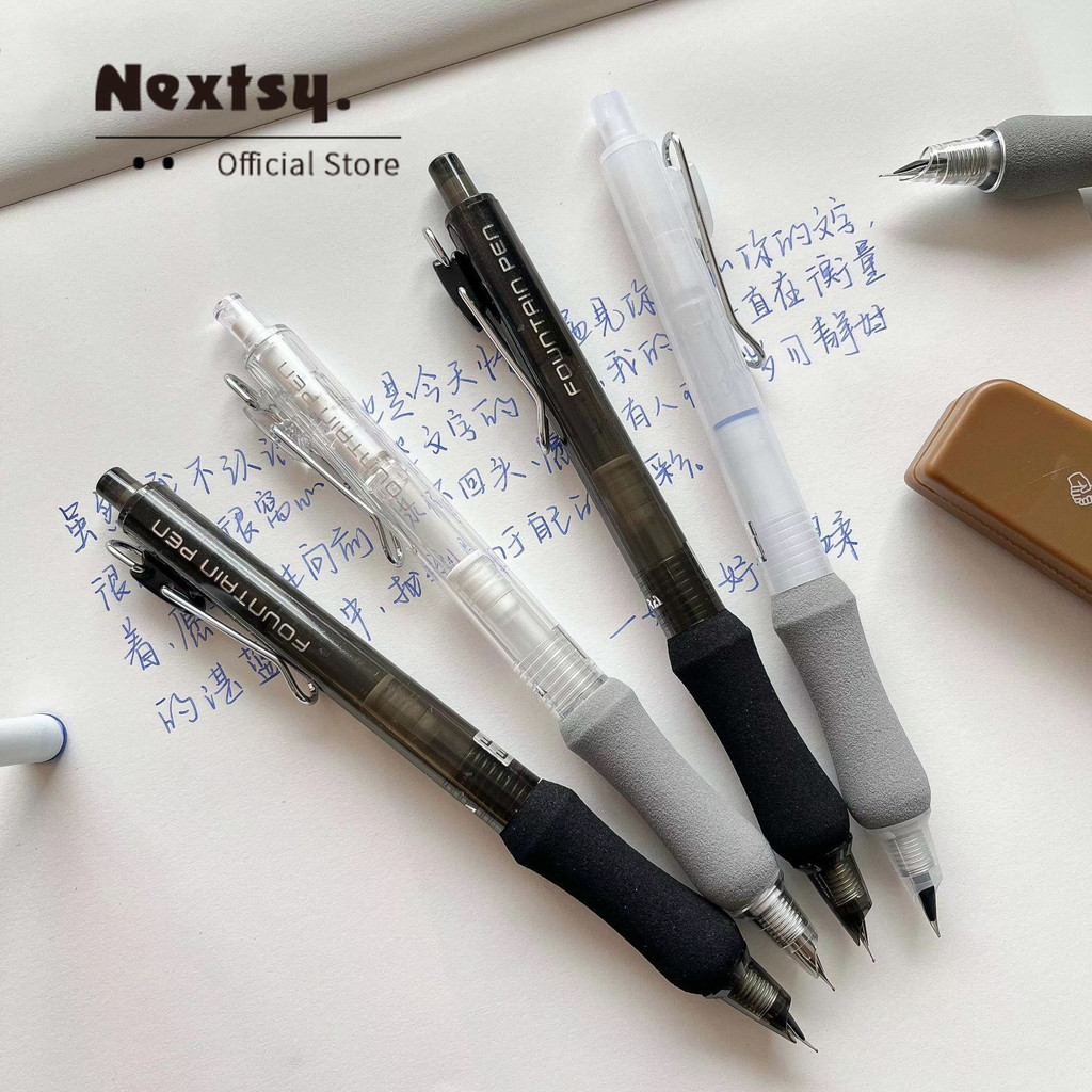 

Nextsy Pulpen Kepala Datar Dengan Kartrid Tinta Yang Dapat Diganti Bahan Pulpen Tinta Pelajar 0.5mm