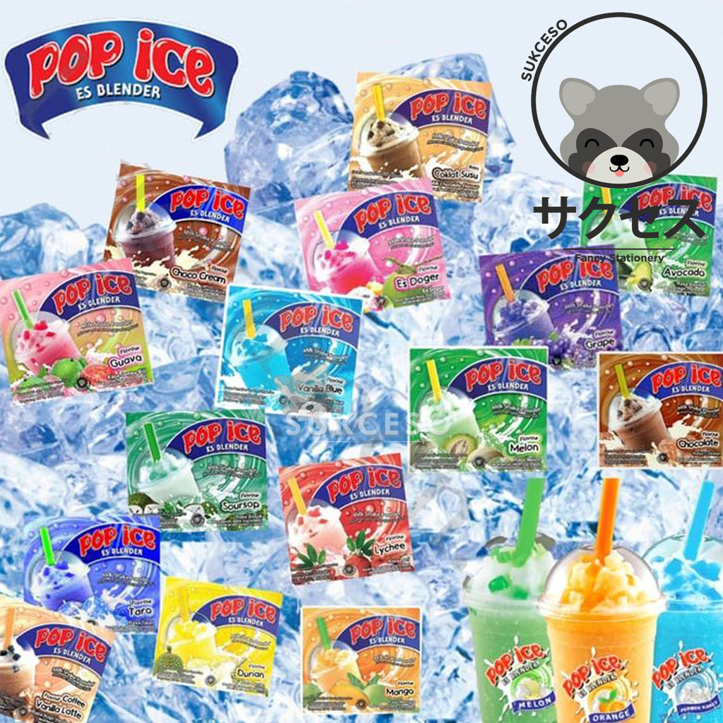 

Pop Ice 25gr Isi 10 | Ice Es Blender | Popice blender Minuman Serbuk Aneka Rasa Sachet Murah