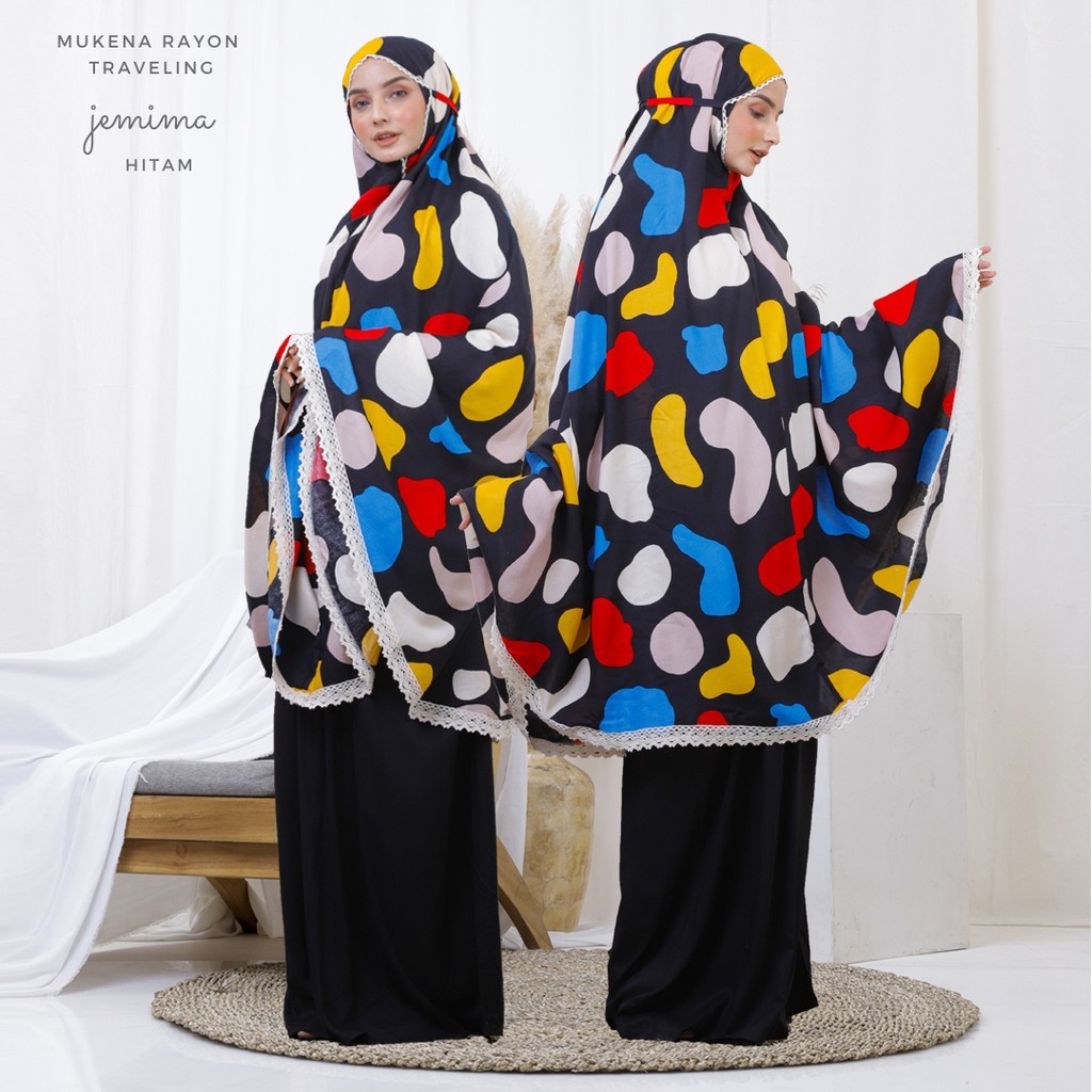 mukena katun rayon premium Mukena Dewasa Rayon Traveling Jemima mukena traveling mini