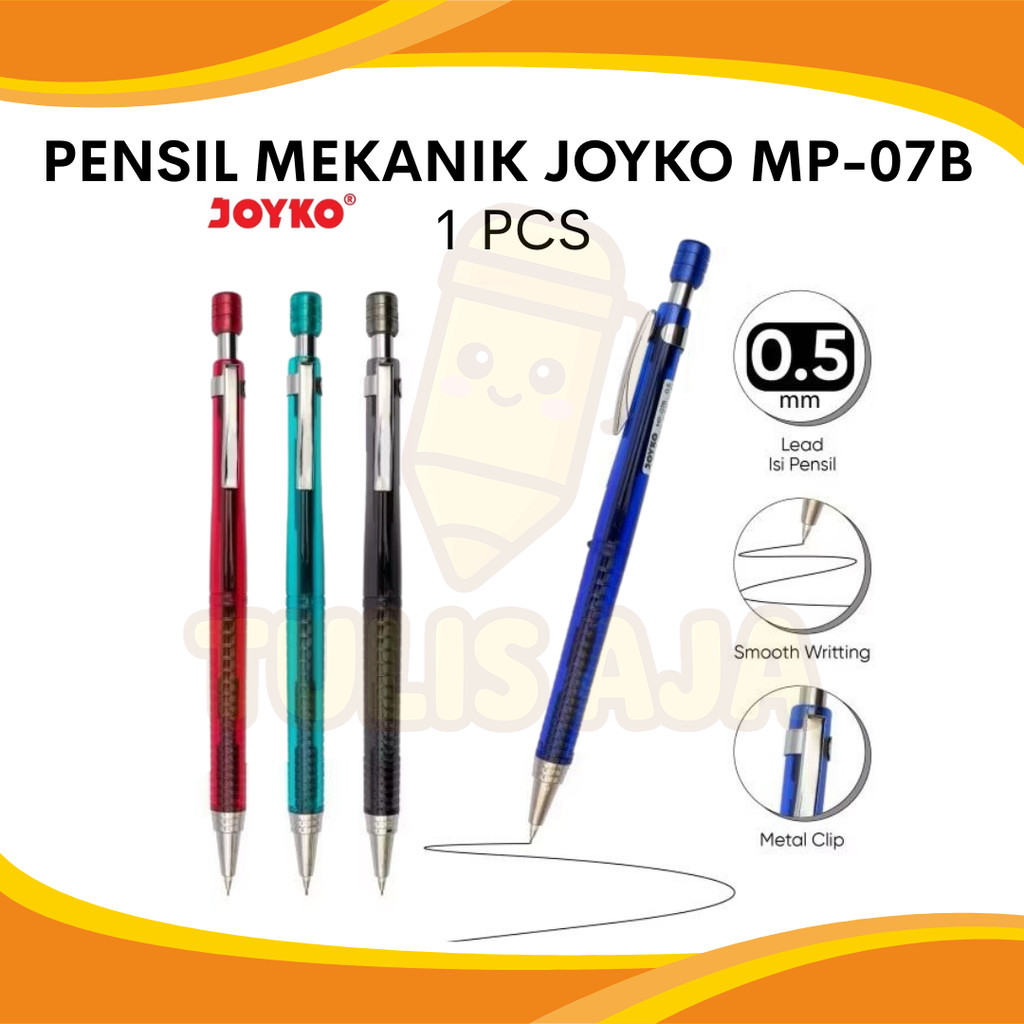 

PENSIL MEKANIK JOYKO MP-07B 0.5MM METAL CLIP PER PCS