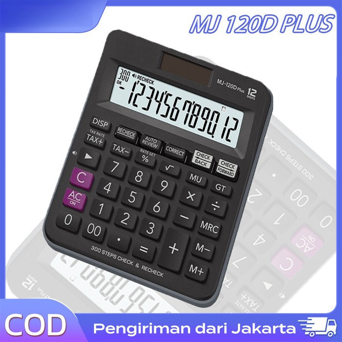 

Kalkulator Scientific Casio MJ-120D/DJ-120D PLUS Office Desktop 300 Steps Check Correct Series Calculator 12 Digits FX-991ES -Aura Mobil