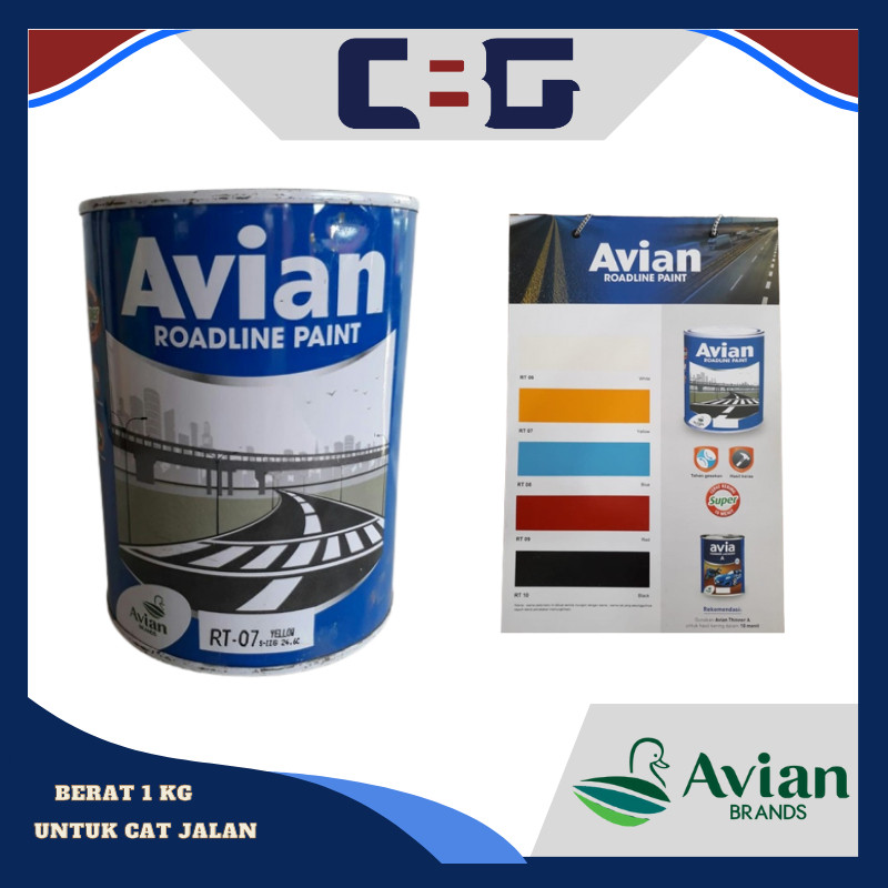 CAT AVIAN ROAD PAINT/CAT JALAN CAT KOLAM 1 KG -