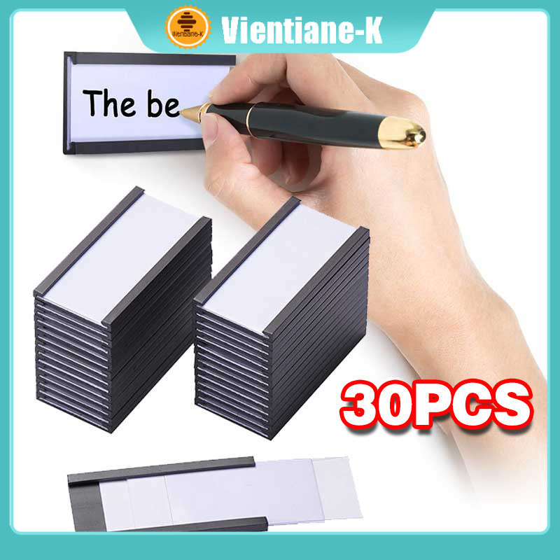 

30pcs Label Harga Magnetik 76x25mm / Label Holders Magnetic / Name Label Magnetic