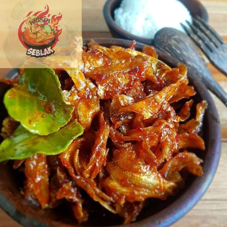 

Sambal ikan asin 200gram Pedas gurih Seblak