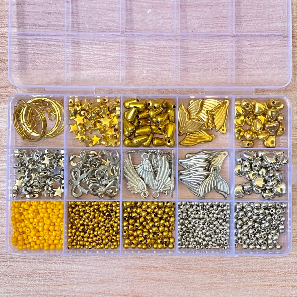 Paket Kit DIY Aksesoris/ Paket Diy Aksessoris Gelang & Kalung Gift Kado