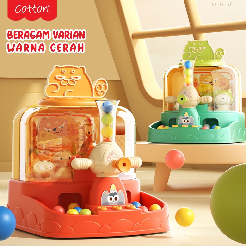 Promo Cotton Maomao 49141 Mainan Mesin Capit Tembak Bola Boneka Mini / Mainan Tembak Bola Bola