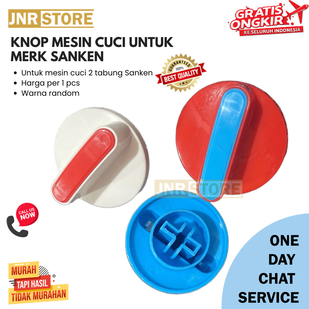 JNR-KNOP MESIN CUCI SANKEN 2 TABUNG WARNA RANDOM